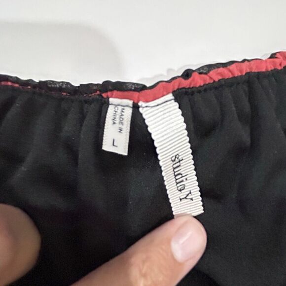 Studio Y Multi Colored Strapless Stripped Dress Size Large - Picture 3 of 6